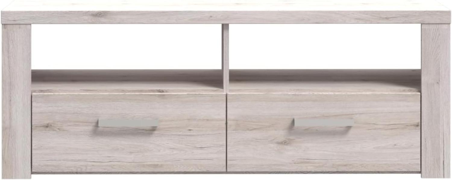 FORTE Portland TV-Unterschrank, Holzwerkstoff, Beige/Braun, 126,9 x 41 x 52 cm Bild 1