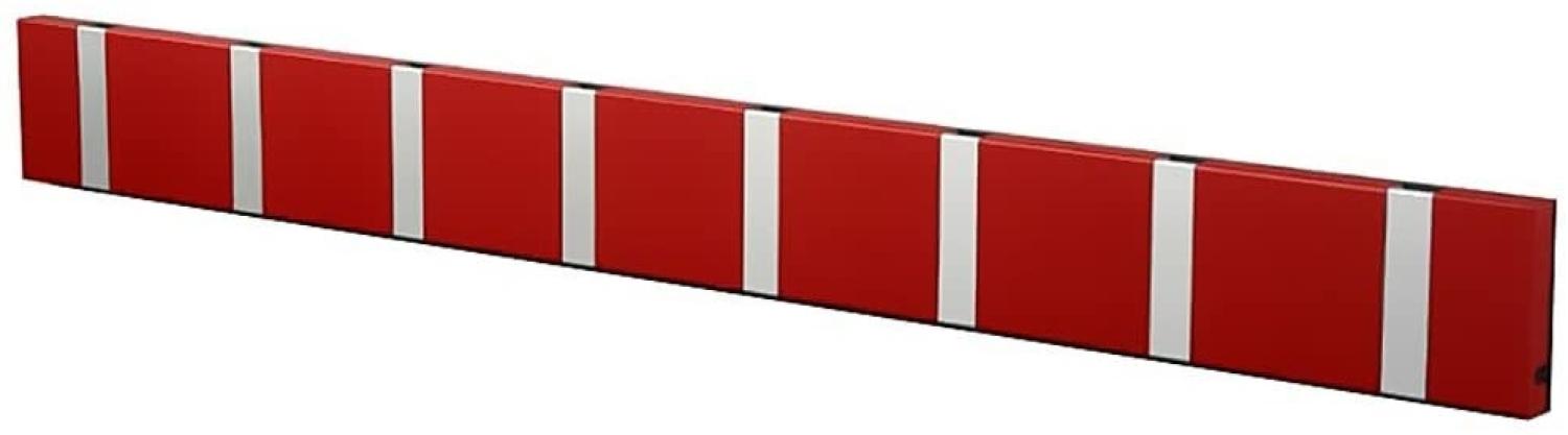 LoCa Garderobe Knax 8 imperial rot (Haken klappbar Alu) Bild 1