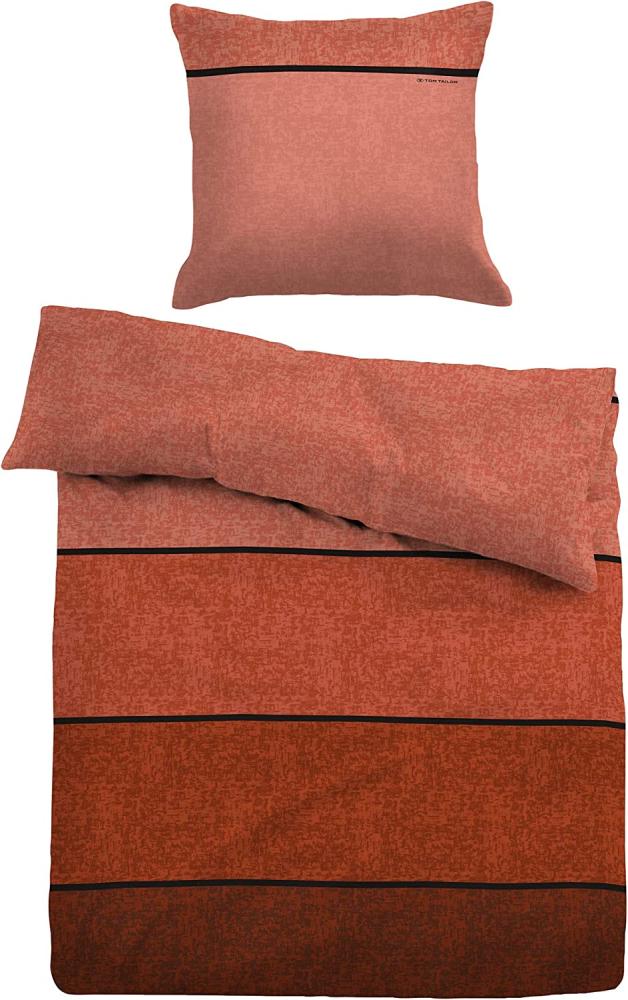 Tom Tailor Flanell Bettwäsche 7629-817 terra | 155x220 cm + 80x80 cm Bild 1