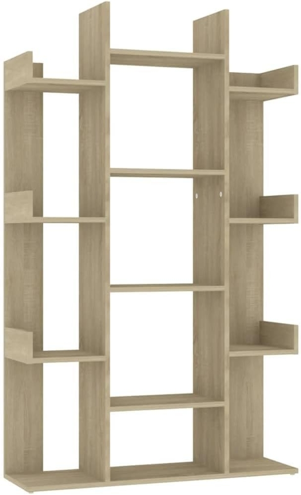 vidaXL Bücherregal Sonoma-Eiche 86x25,5x140 cm Holzwerkstoff 808903 Bild 1