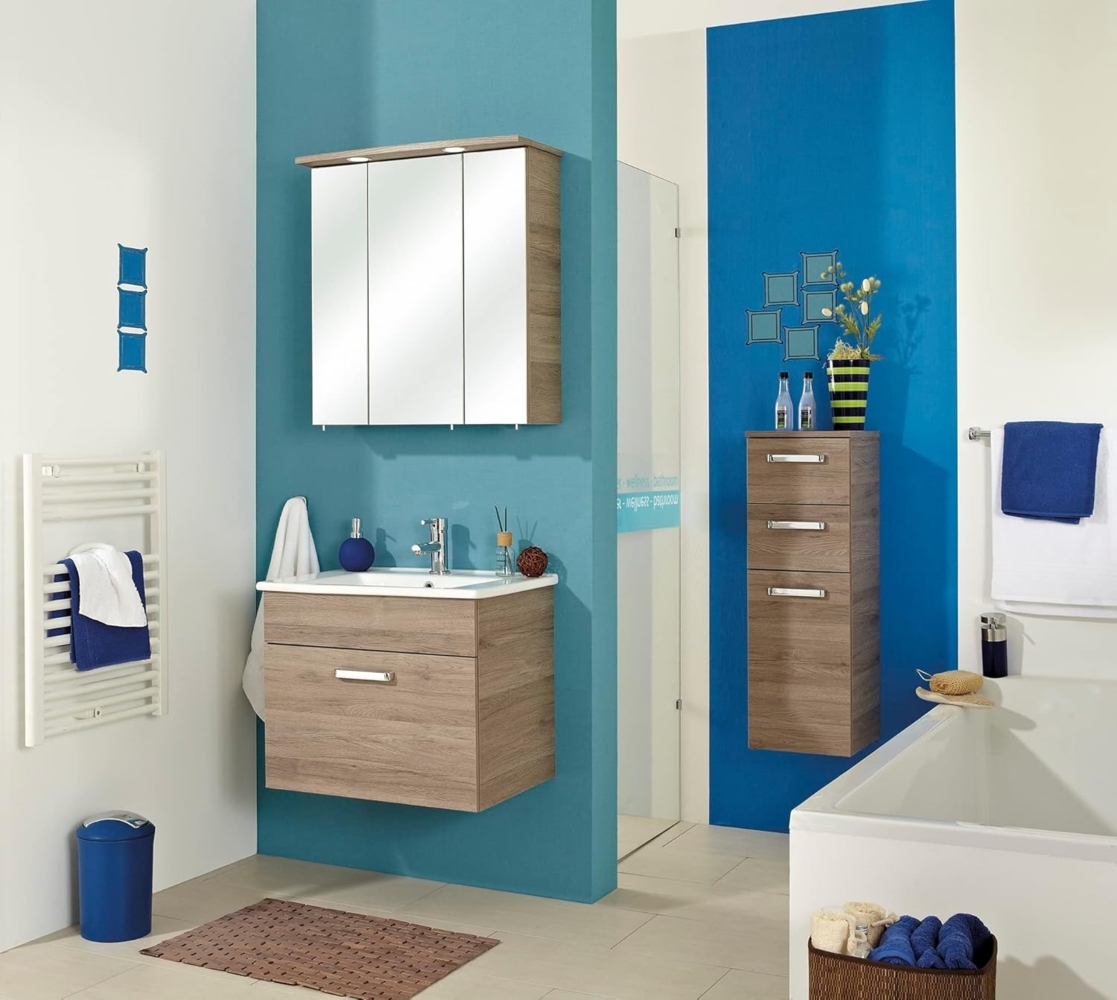 Pelipal Quickset 313 Badmöbel-Set, Holzwerkstoff, Sanremo Eiche, 200/95/45 cm Bild 1