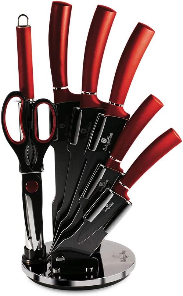 Berlinger Haus 8-piece knife set on a stand Burgundy Collection BH/2562 Bild 1