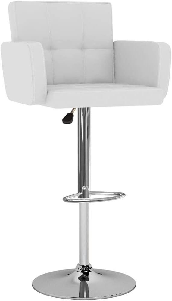 vidaXL Barhocker 2 Stk. Weiß Kunstleder [323653] Bild 1