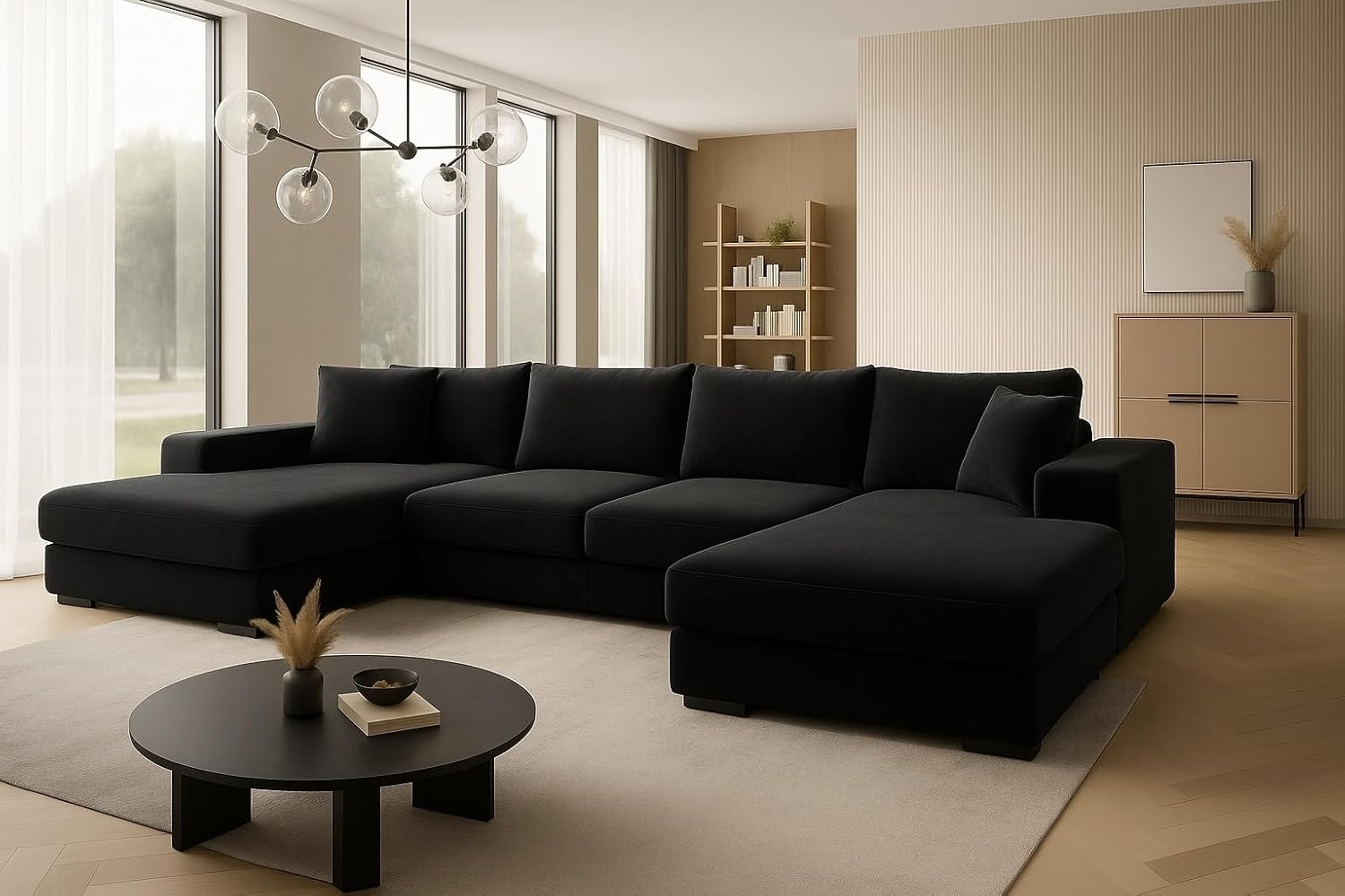 Ecksofa VIENA 328x182 cm mit Schlaffunktion, Bonellfederkern und Bettkasten Bild 1