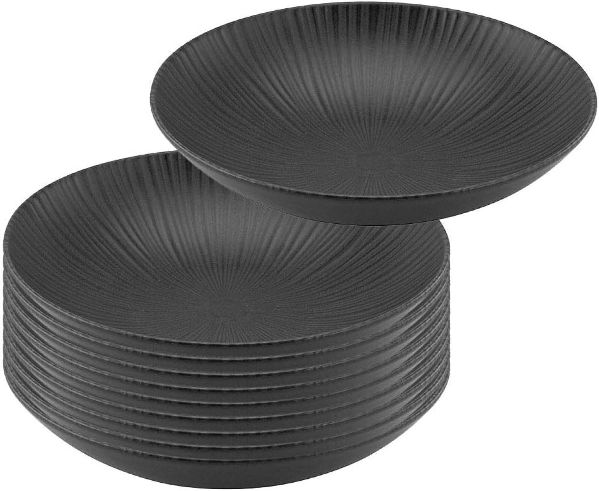 CreaTable 232084 VESUVIO black Pasta / Salat / Suppenteller 22 cm Bild 1