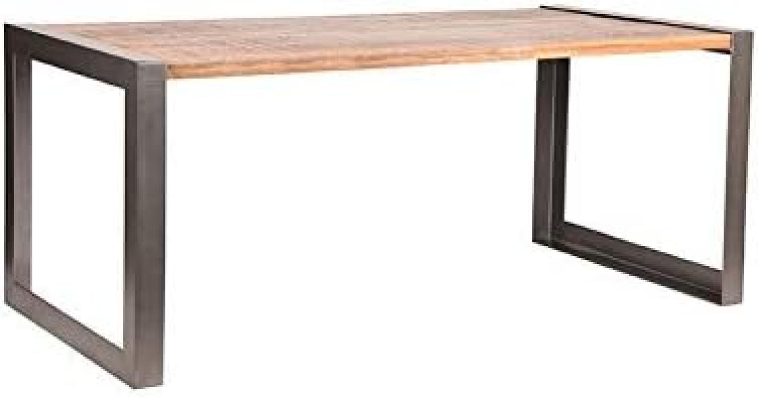 LABEL51 Couchtisch Bolivia - Natur / Schwarz - Mangoholz / Metal Bild 1