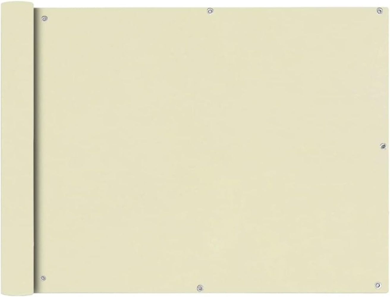 vidaXL Balkonsichtschutz Oxfordgewebe 90x600 cm Creme 42339 Bild 1