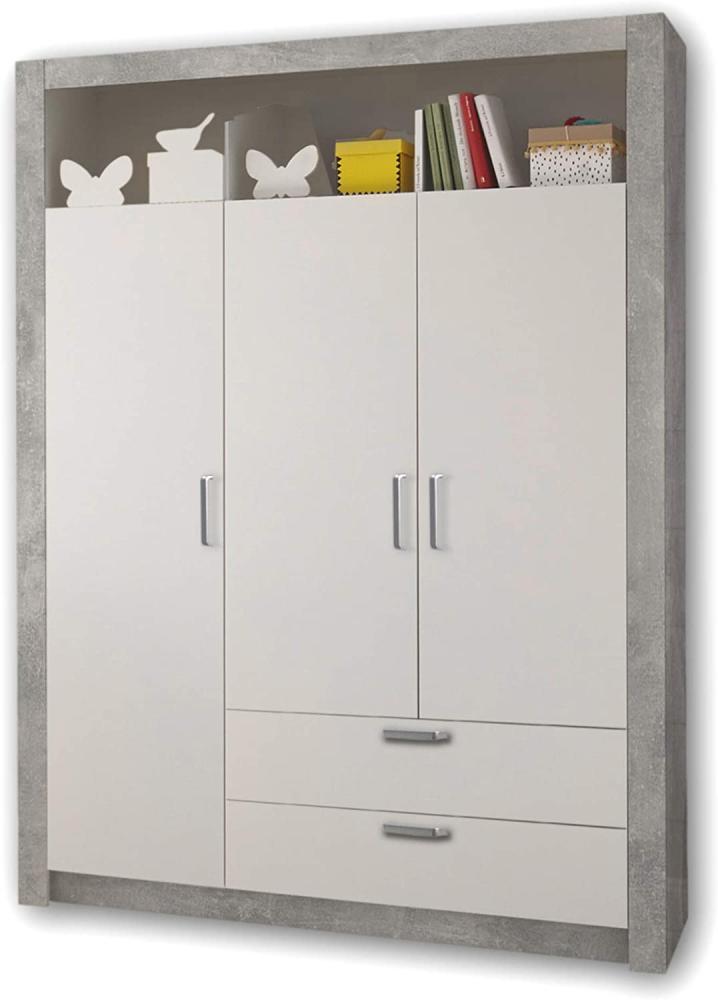 Bega 'Timo' Kleiderschrank beton/weiß 137 cm Bild 1