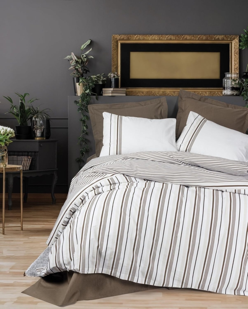 Ranforce Doppel-Bettbezug-Set (DE), 'Swell', Braun Bild 1