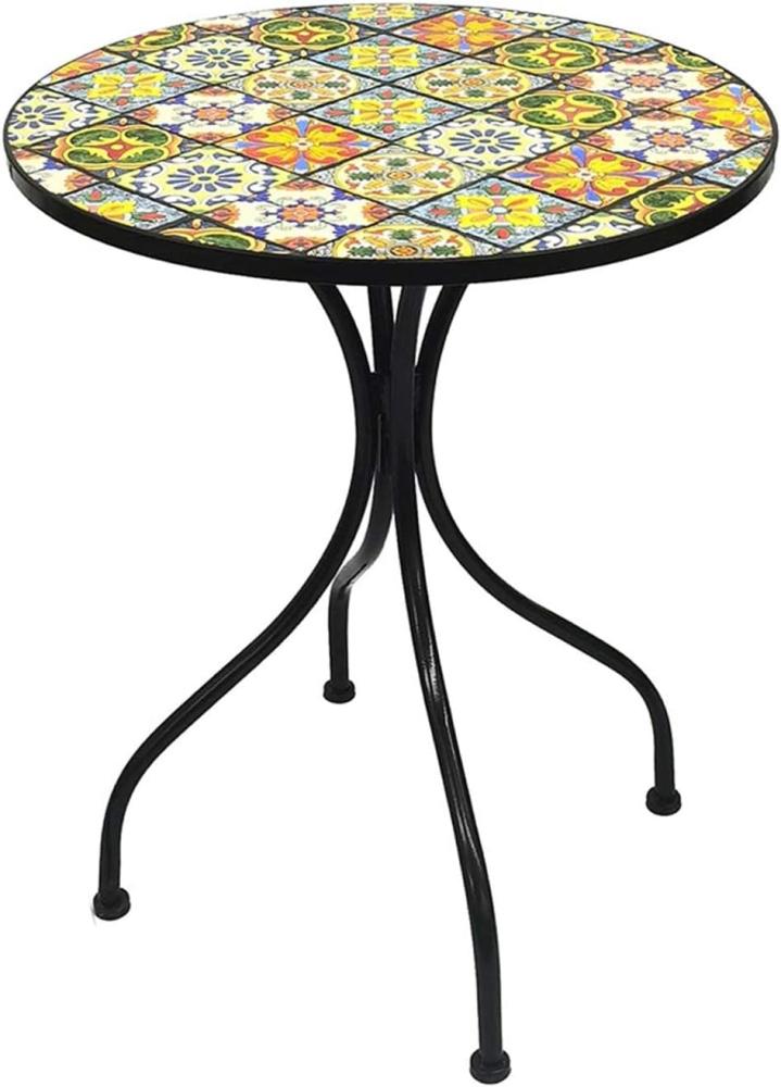 Mediteraner Mosaik Mosaiktisch Gartentisch Bistrotisch Tisch 60cm Bild 1