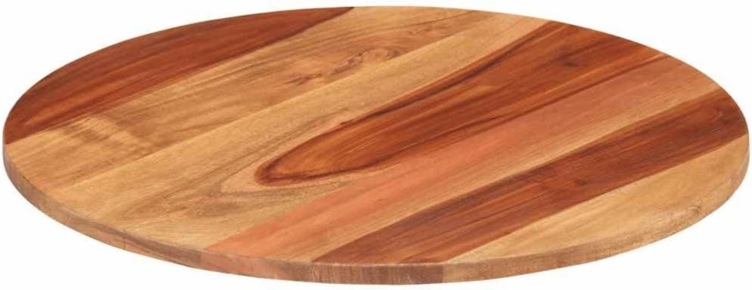 vidaXL Tischplatte Massivholz Akazie Rund 15-16 mm 50 cm 285968 Bild 1