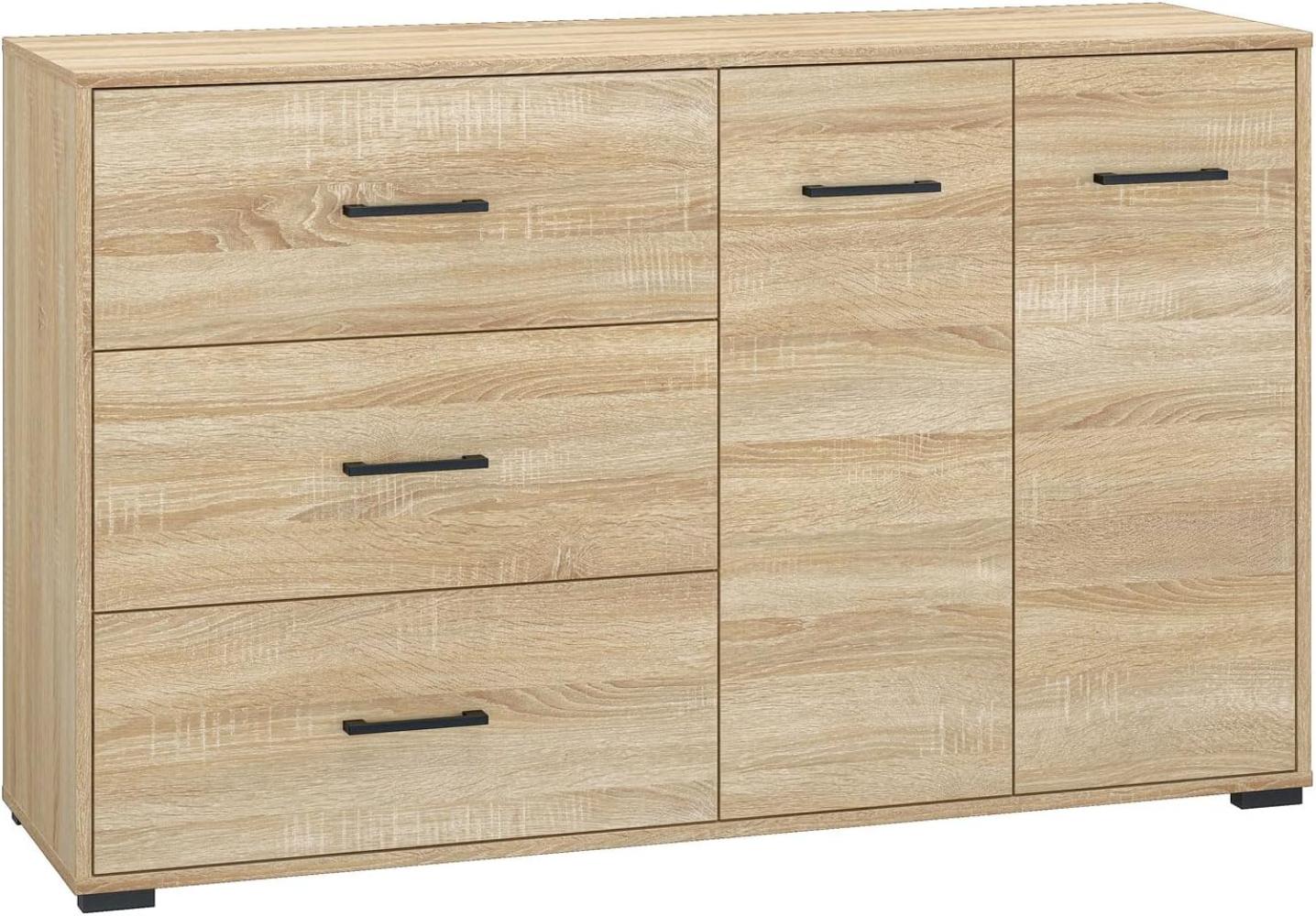 Sideboard CARO Kommode 138 x 40 x 85 cm 2trg Schubladen Bild 1