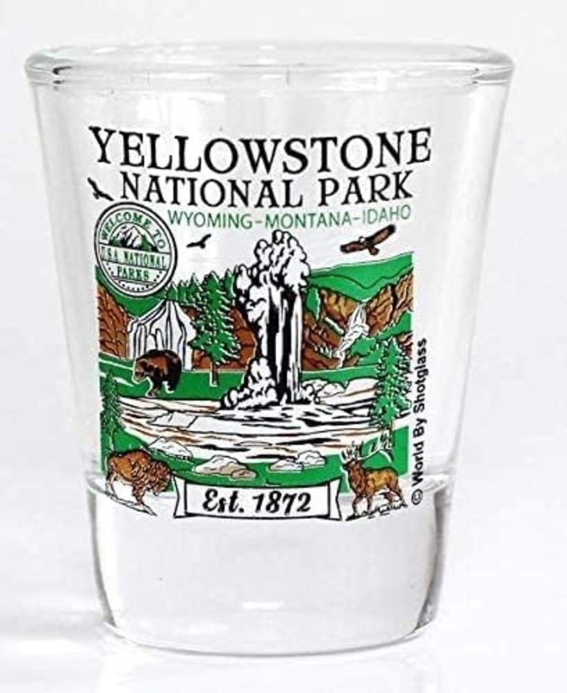 Yellowstone Wyoming Montana Idaho National Park Series Collection Shot Glas Bild 1