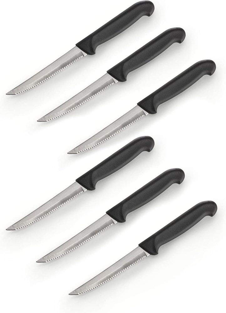 Buddy's Allzweckmesser Buddy Blades, rostfreier Stahl, mit Wellenschliff, für Rechts-/Linkshänder, 6-teilig Bild 1