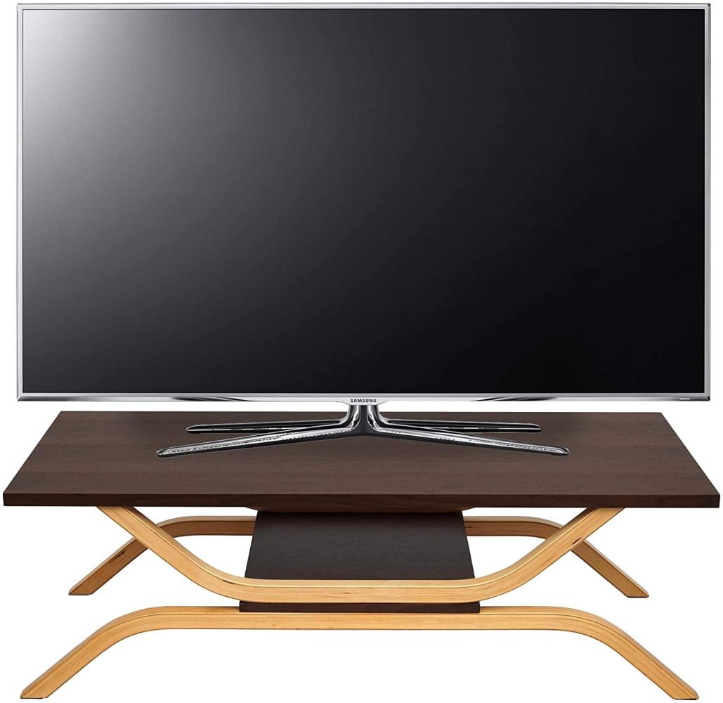 TV-Rack HWC-H38, 35 x 110 x 48 cm ~ Eiche-Optik Bild 1