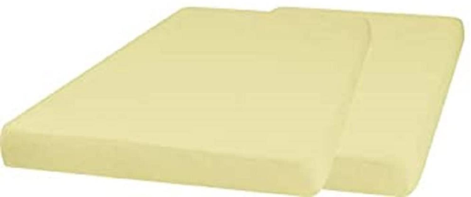 Playshoes Spannbettlaken Junior 120x60 cm Baumwolle gelb 2 Stück Bild 1