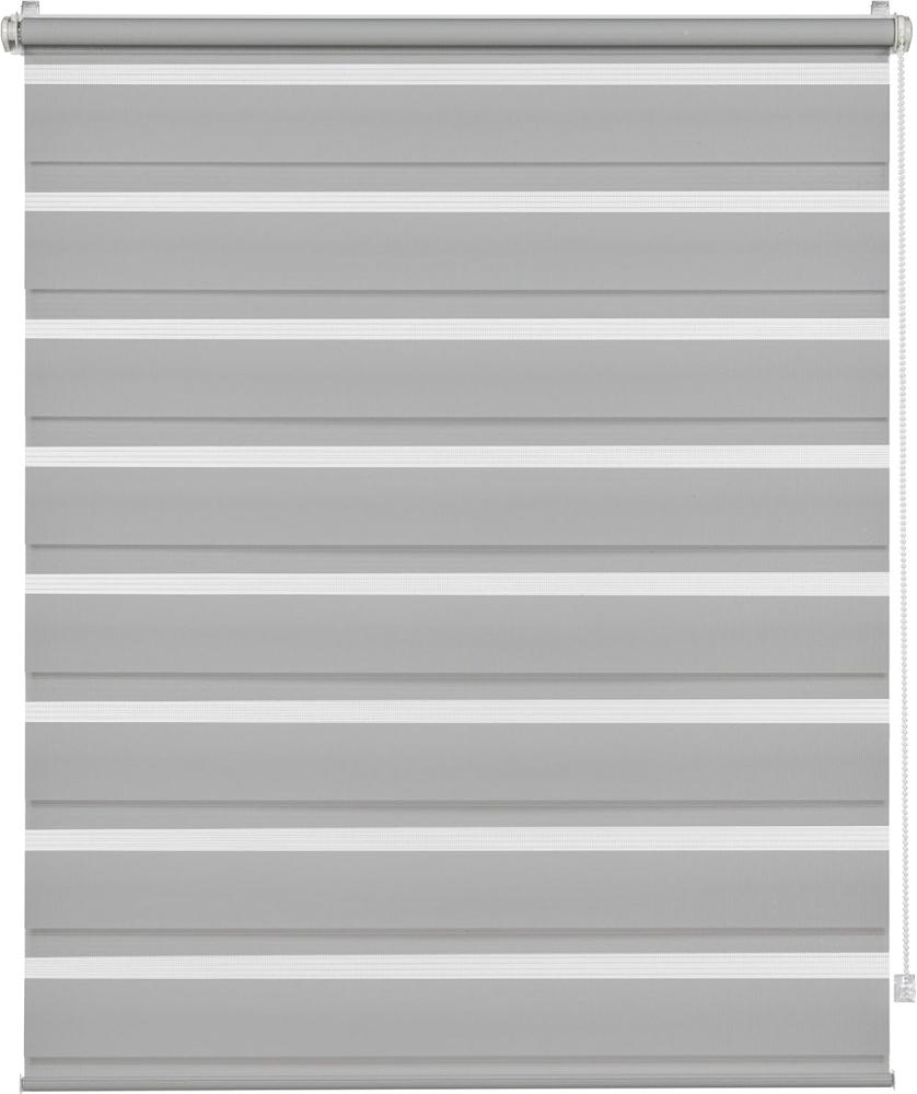 EASYFIX Doppelrollo hellgrau 70x150 cm Bild 1