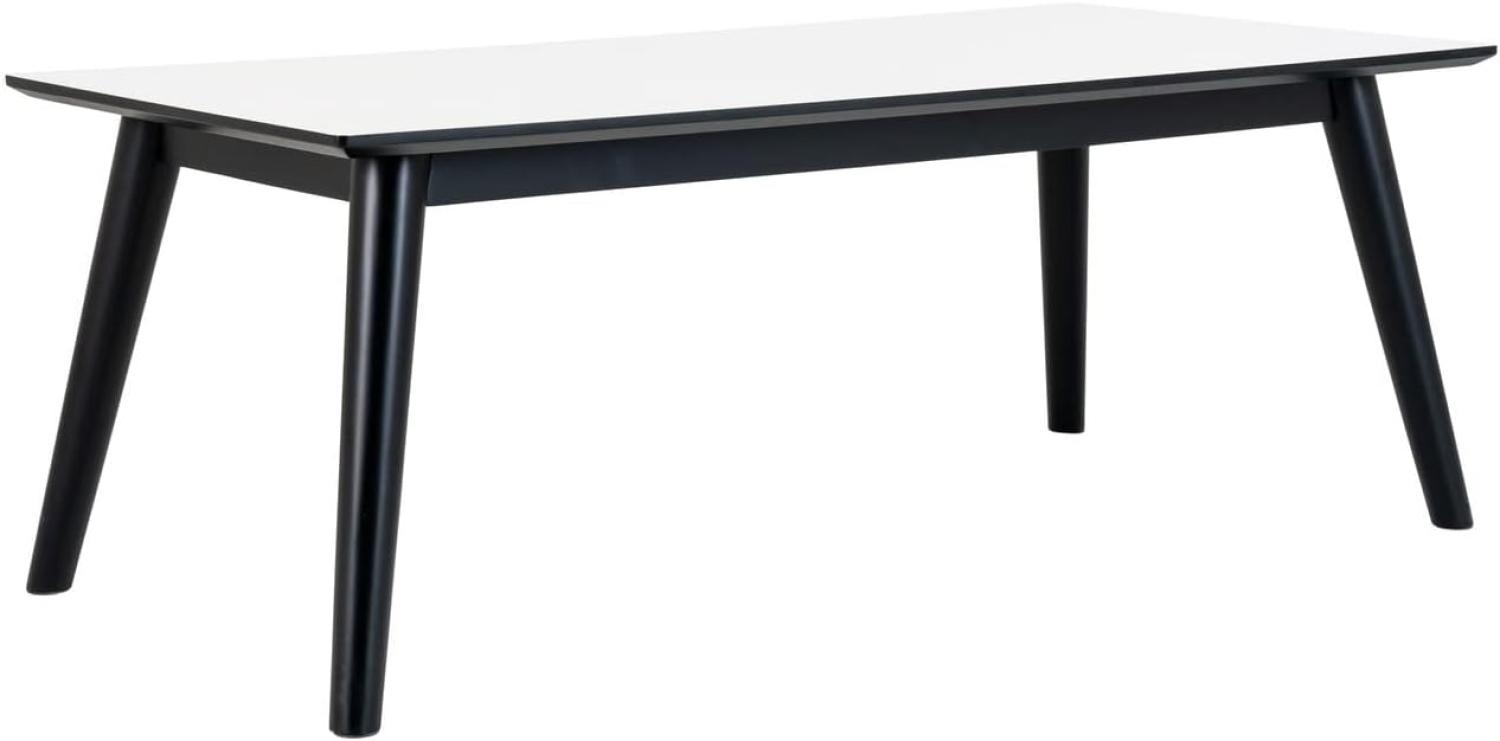 Design Couchtisch MALMÖ in weiss/schwarz Bild 1