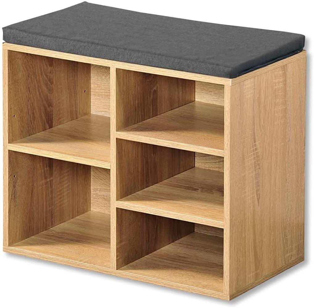 Schuhschrank für Flur, Holzkommode mit Sitz - Kesper Bild 1