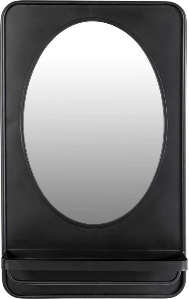 Wandspiegel Spiegel PASCAL M mit Ablage Metall schwarz Bild 1