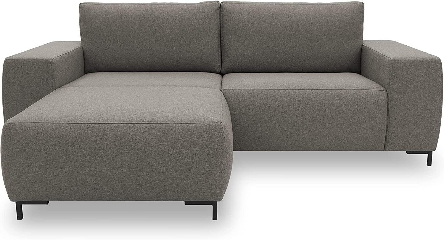 LOOKS by Wolfgang Joop Looks VI Designer Ecksofa, beidseitig montierbar, Polstersofa, grau, 242x160 cm Bild 1