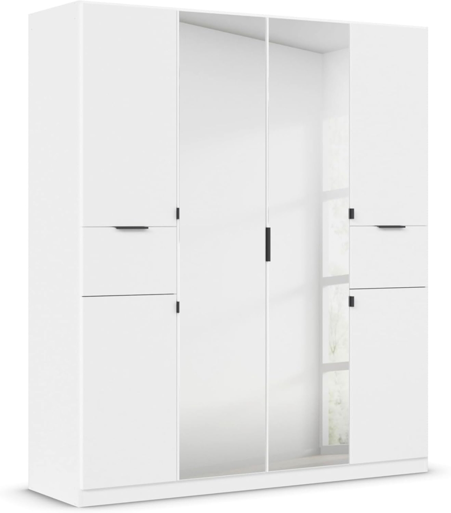 rauch Drehtürenschrank Kleiderschrank Schrank Garderobe Wäscheschrank TICAO mit 2 Schubladen die in der Höhe variabel positioniert werden können MADE IN GERMANY Bild 1