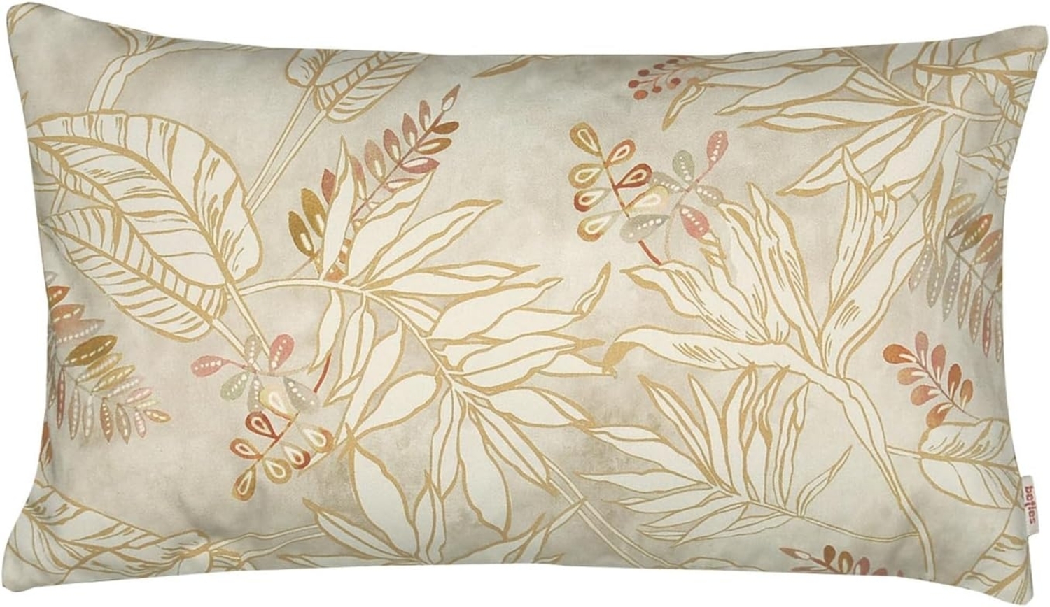 beties Kissenhülle Atelier, (1 Stück), Blattgold ca. 30x50 cm 100% Baumwolle luxeriöse Blätter Bild 1