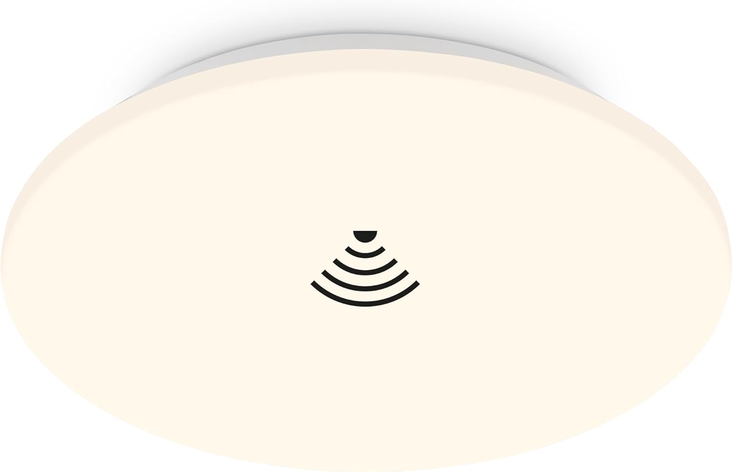 BRILONER – LED Deckenleuchte mit Bewegungsmelder, warmweißes Licht, Deckenlampe, Lampe 24W, 2600 Lumen, 350x60 mm (DxH), weiß Bild 1