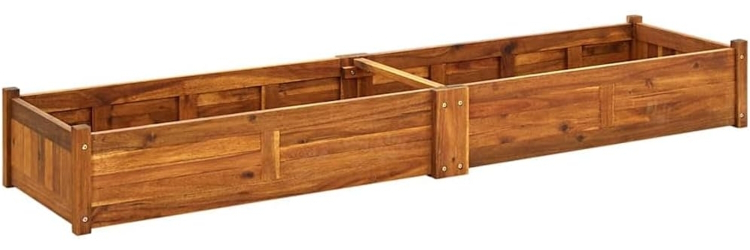 vidaXL Garten-Hochbeet Akazienholz 200x50x25 cm 42568 Bild 1