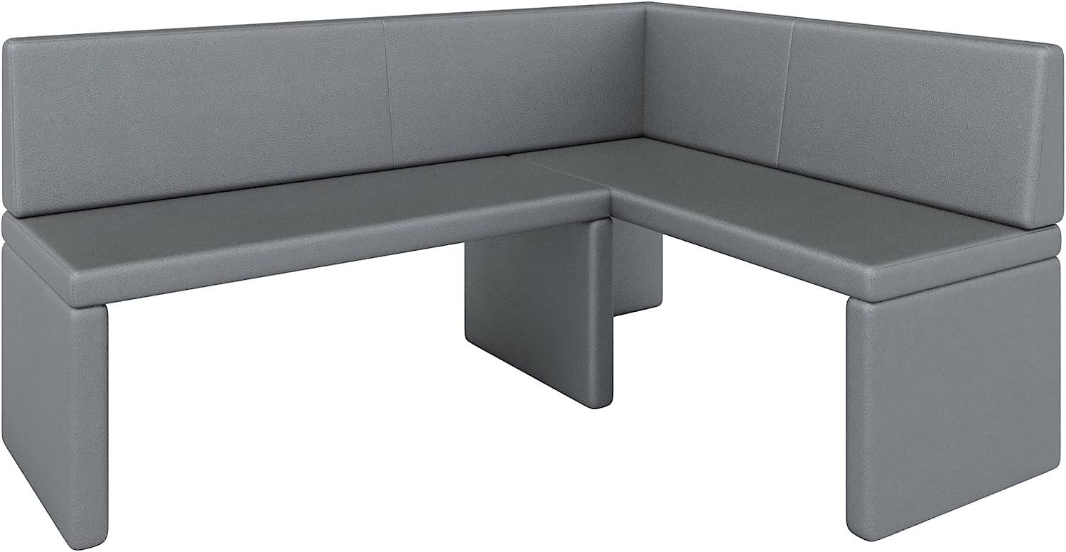 Eckbank Akiko Corner Bench - Eckbankgruppe für Ihrem Esszimmer, Küche modern, Sitzecke, Essecke. Perfekt für Küche, Büro und Rezeption. Solide und Starke Verarbeitung. (Soft 29, 196x142cm rechts) Bild 1