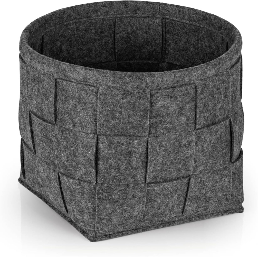 N8WERK Aufbewahrungskorb Filz 24cm dunkelgrau Bild 1
