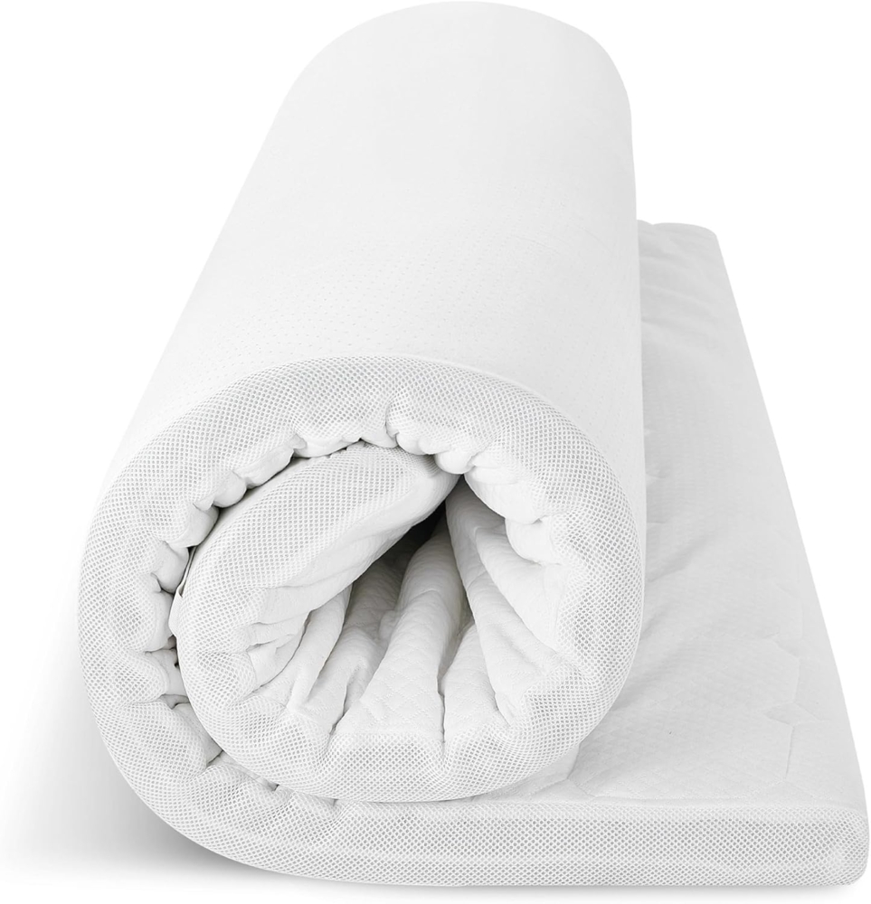 EGO HOME Matratzen Topper 160x200, 7 Zonen Matratzentopper mit Memory-Schaum, Öko-TEX Zertifiziert, 160x200 cm Matratzenauflage für Boxspringbett Matratzen Schlafsofa Bild 1