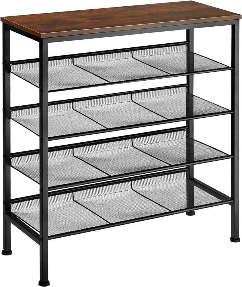Schuhregal Bournemouth - Industrial dunkelbraun Bild 1