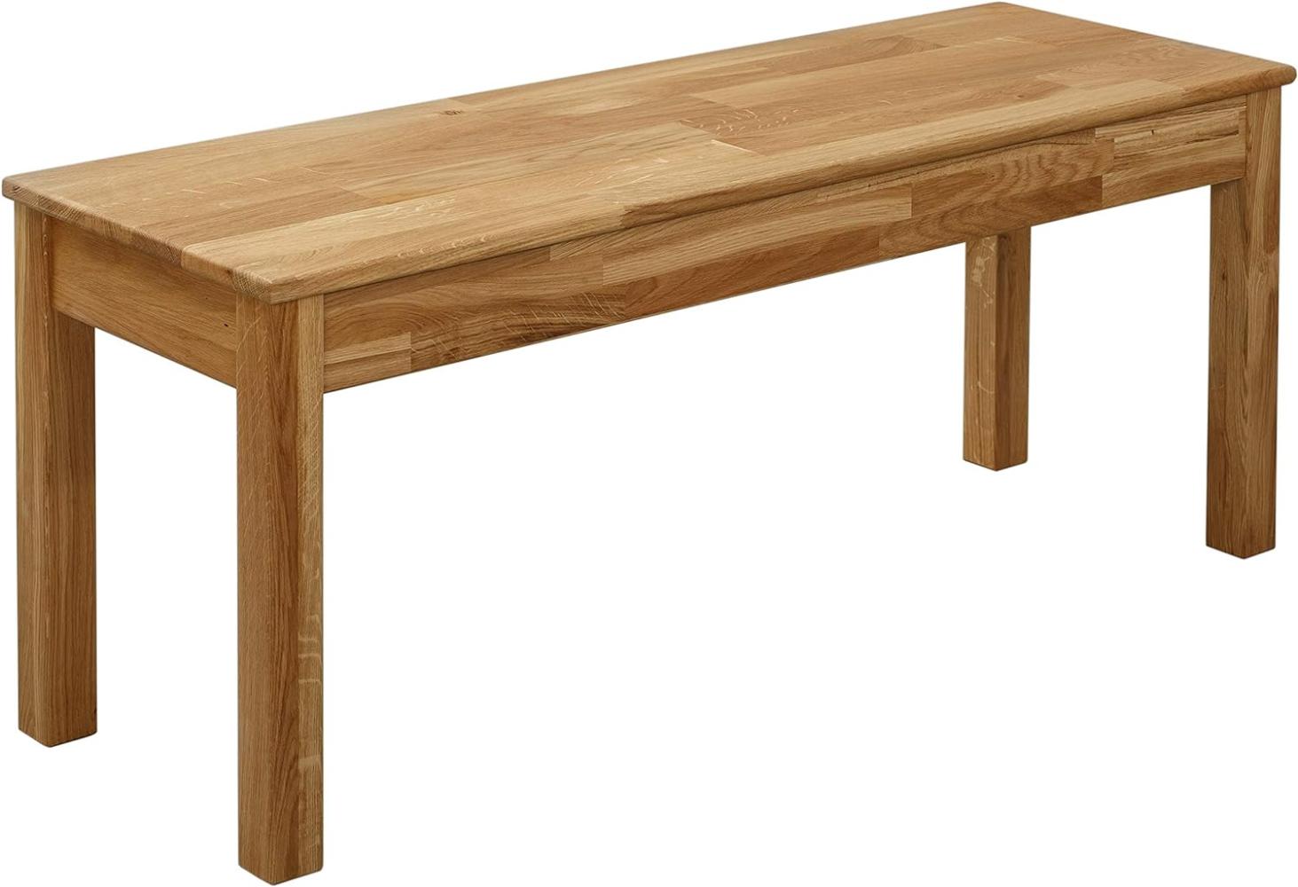 Krok Wood Sitzbank Tomas aus Massivholz (Eiche, 100 x 35 x 45 cm) Bild 1