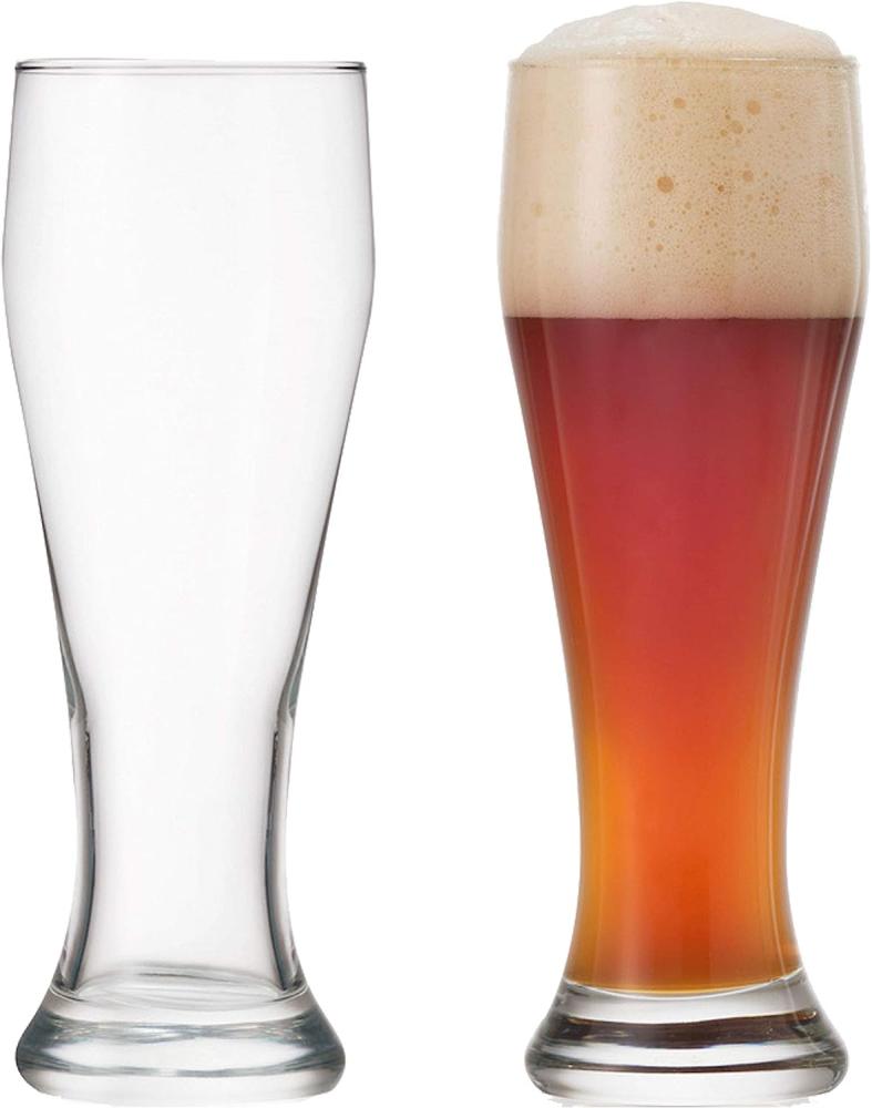 montana: :basic Weizenbierglas, 2er Set, Weizen Bierglas, Weizenglas, Weizenbier, Bier Glas, 400 ml, 075038 Bild 1