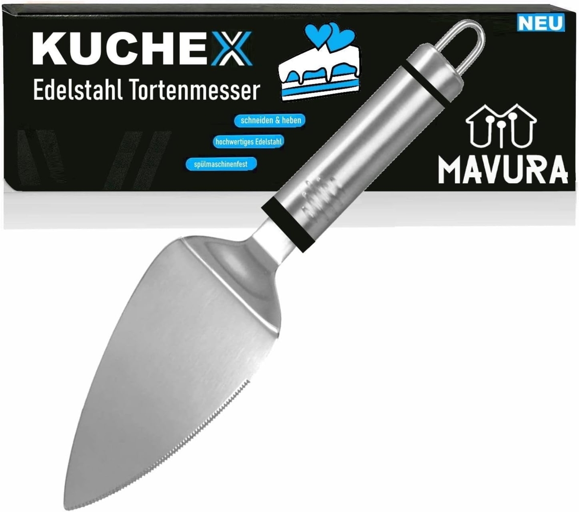 MAVURA Tortenmesser KUCHEX Kuchenheber Tortenheber Kuchenmesser Edelstahl, Tortenschneider Tortenschaufel Pizzaheber Lasagneheber Bild 1