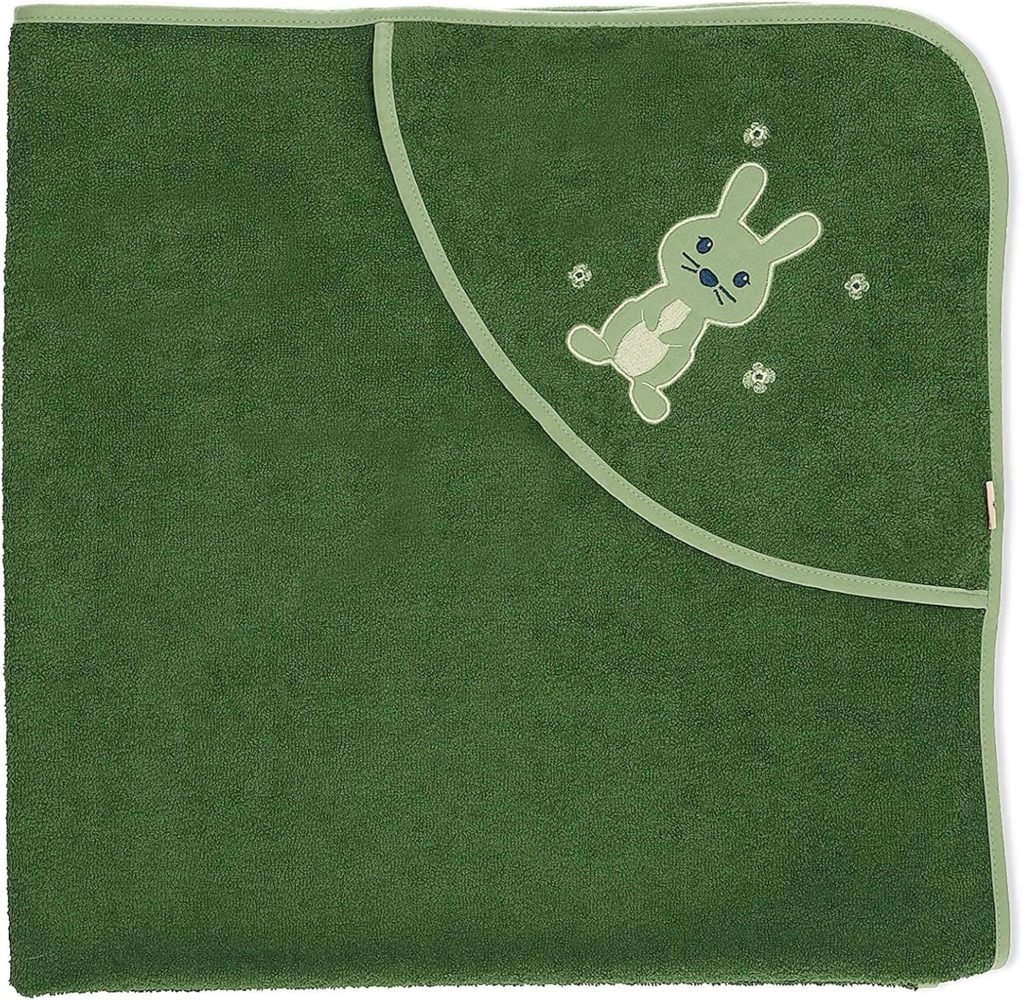 Sterntaler Kapuzenhandtuch personalisiert mit Namen, GOTS zertifiziert Badetuch Bestickt für Baby & Kinder, Junge Mädchen Badehandtuch / Kinder-Badetuch mit Kapuze Bild 1