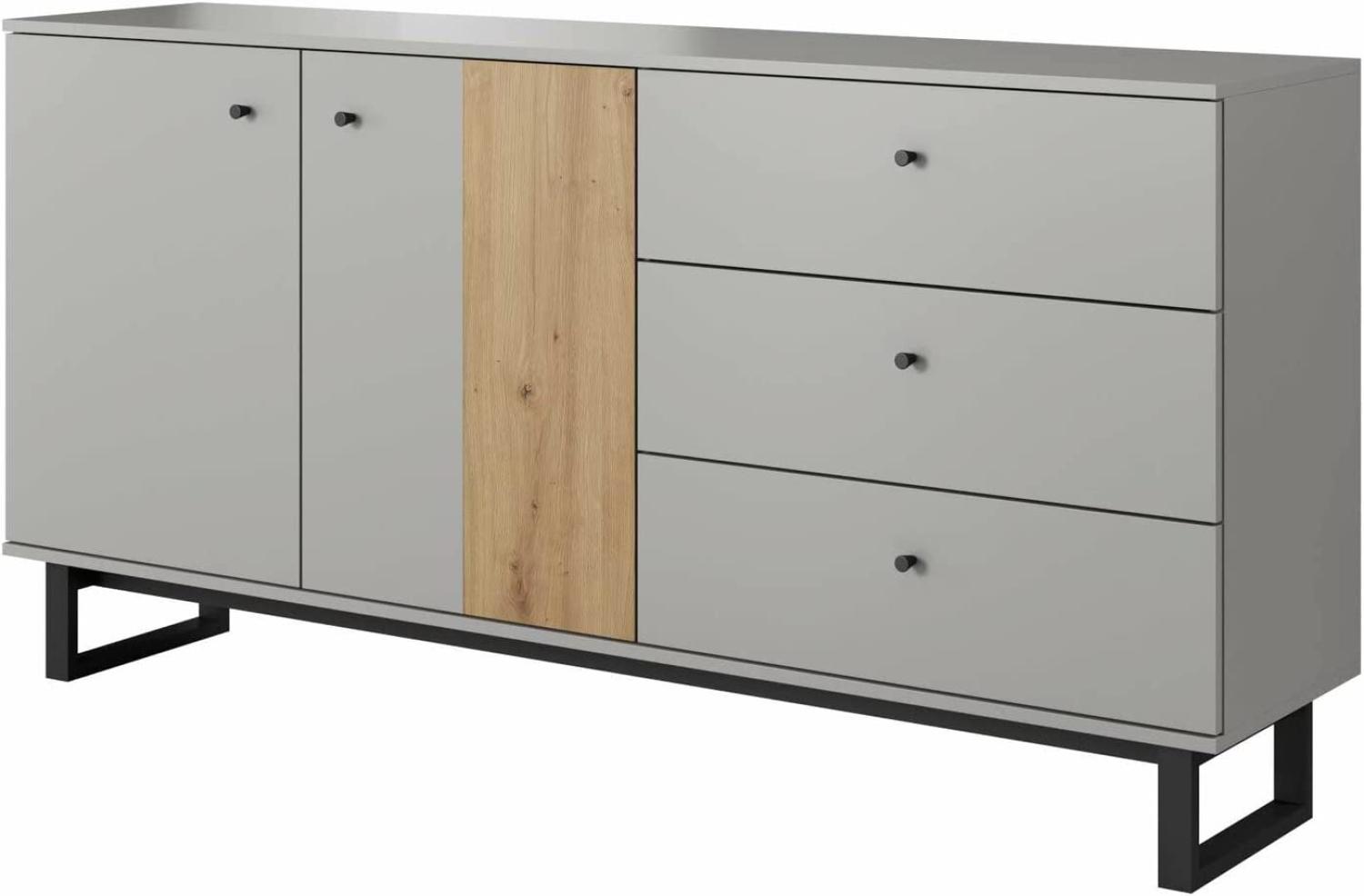 Stylefy Avare Kommode I Platingrau Eiche Artisan Dekor Bild 1