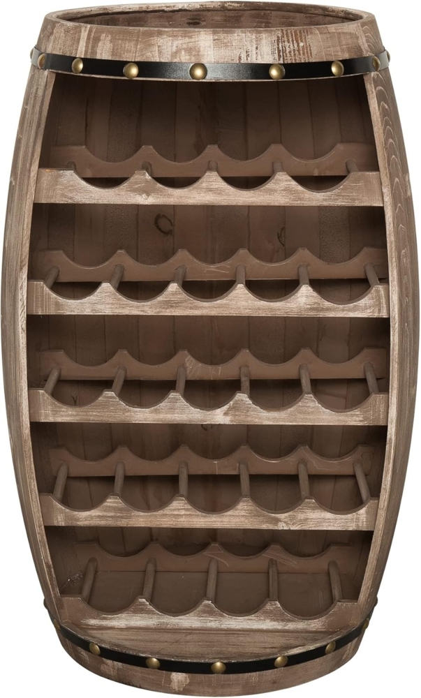 riess-ambiente Weinregal BODEGA 80cm natur, Einzelartikel 1-tlg, Holz · Flaschen · Fass · Pinie Bild 1