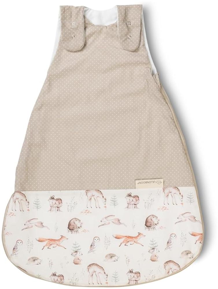 ULLENBOOM Sommerschlafsack Baby Waldfreunde (Made in EU) - Aus OEKO-TEX Materialien - 0,5 TOG, Schlafsack für Babys und Neugeborene, Größe: 56/62, 0-3 Monate Bild 1