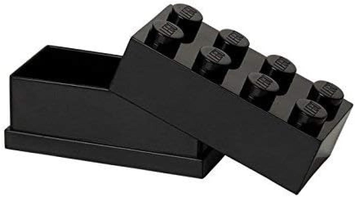 Lego 'Storage Brick' 8 Noppen 4,6 x 9,2 cm Polypropylen schwarz Bild 1