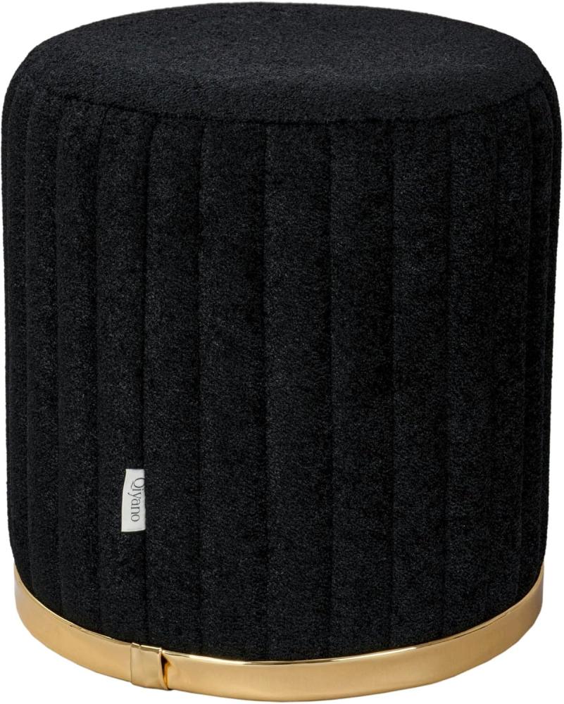 Pouf Nelio 200 Teddy Schwarz Bild 1