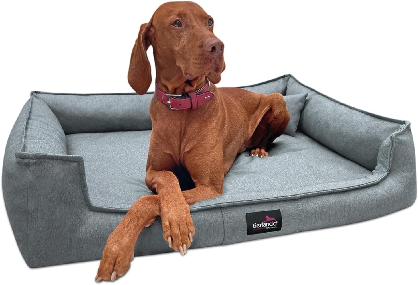 GUSTAV Orthopädisches Hundebett - 110x90cm, 52 Rauchblau Bild 1