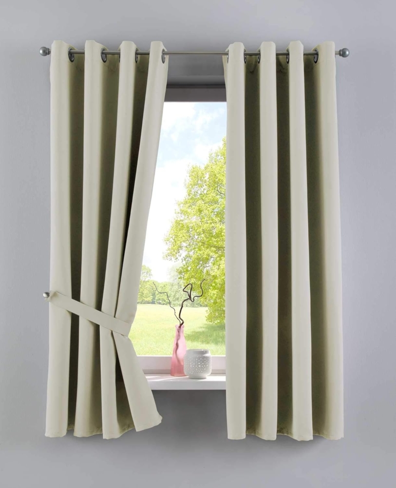 Gardinenbox Verdunkelungsvorhang (2 St), Ösen, verdunkelnd, Polyester, »NewYork« Thermo-Gardinen Blackout 201920600-2 Bild 1