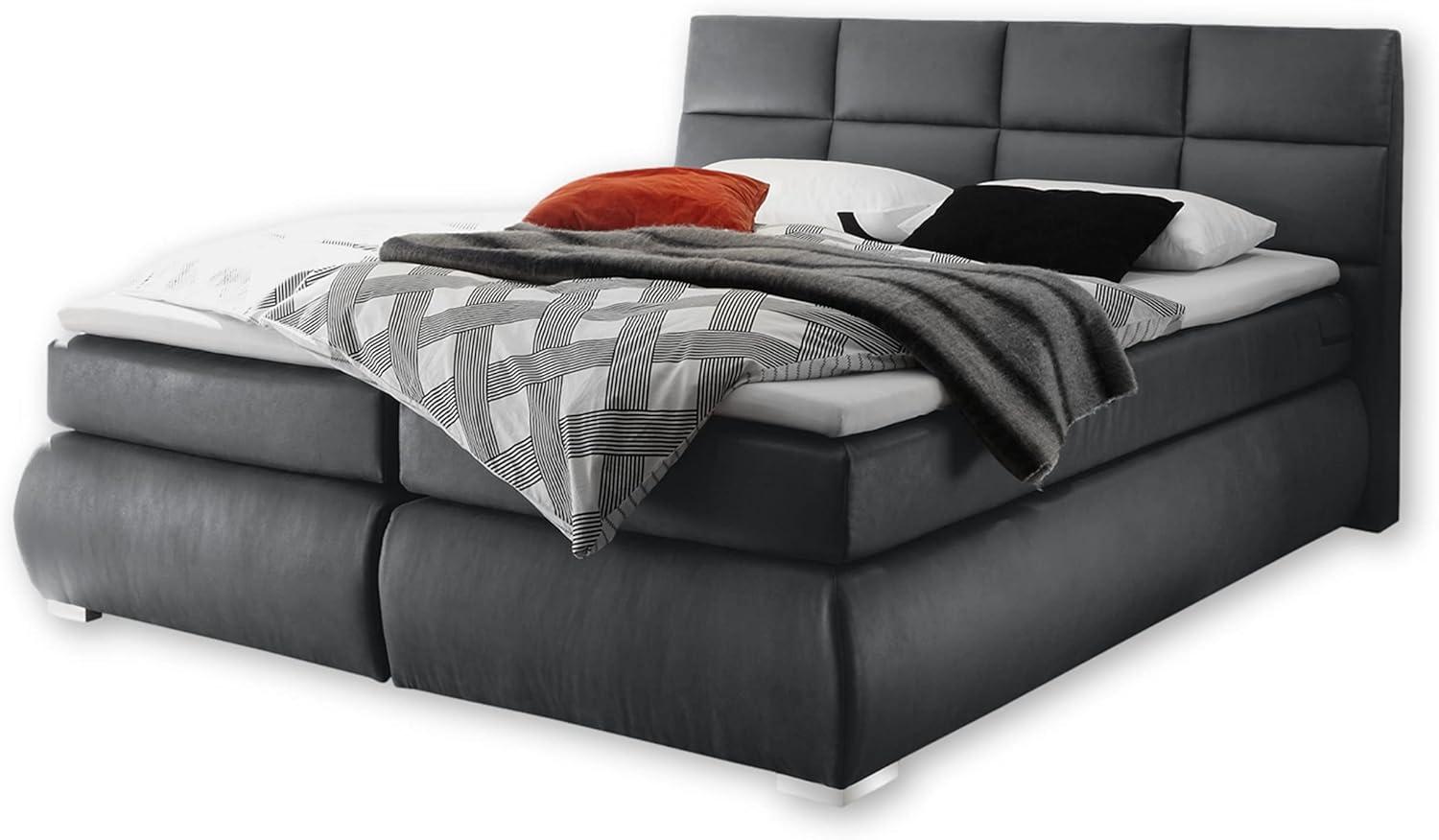 Boxspringbett mit Bettkasten 'KOSALI 2' Anthrazit 180x200 Bild 1
