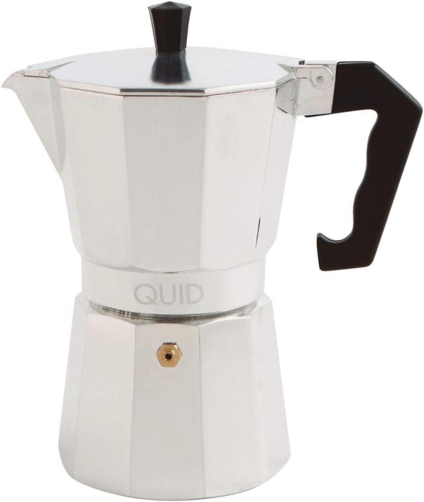 Italienische Kaffeemaschine Quid Aluminium: 3 Tassen Bild 1