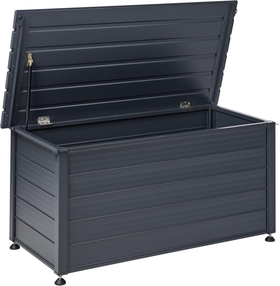 Aufbewahrungsbox CAMPALTO Metall 123 cm 60 cm Dunkelgrau Bild 1