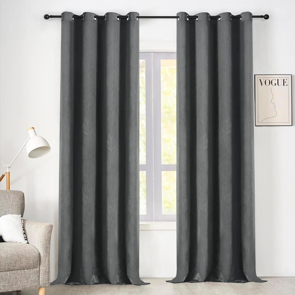 Woltu Verdunkelungsvorhang (2 St), Ösen, blickdicht, 270 g/m2 Samtvorhang Gardinen mit Ösen Bild 1