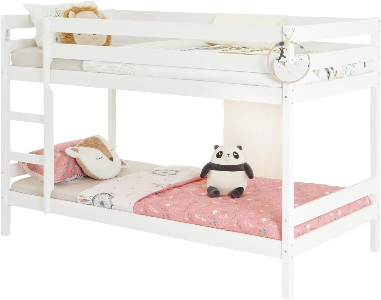 IDIMEX Etagenbett FELIX, Etagenbett Doppelstockbett Hochbett Kinder Bett Kiefer massiv 90x200 w Bild 1