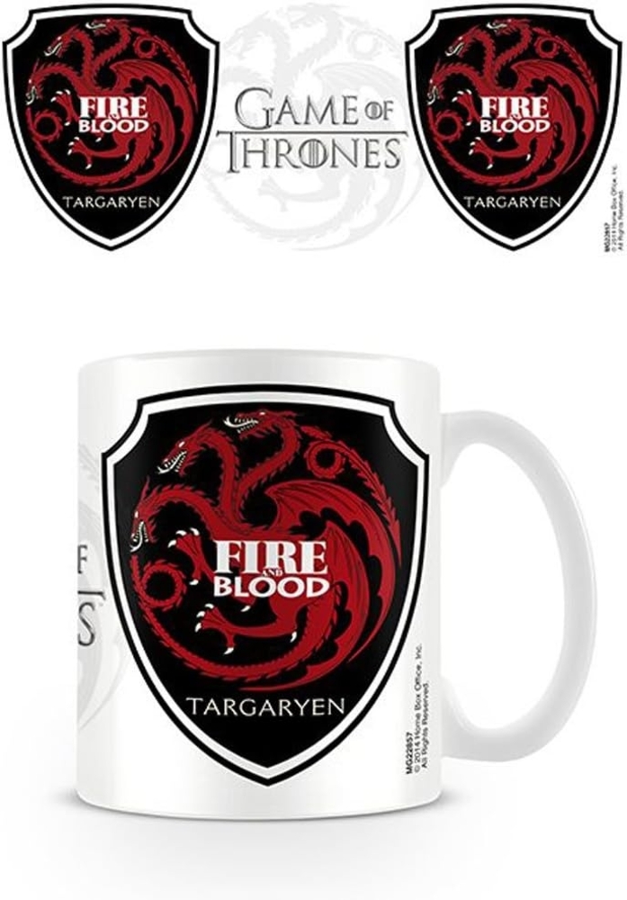 empireposter Game of Thrones Targaryen Wappen Keramik Tasse Größe Ø8,5 H9,5cm Bild 1